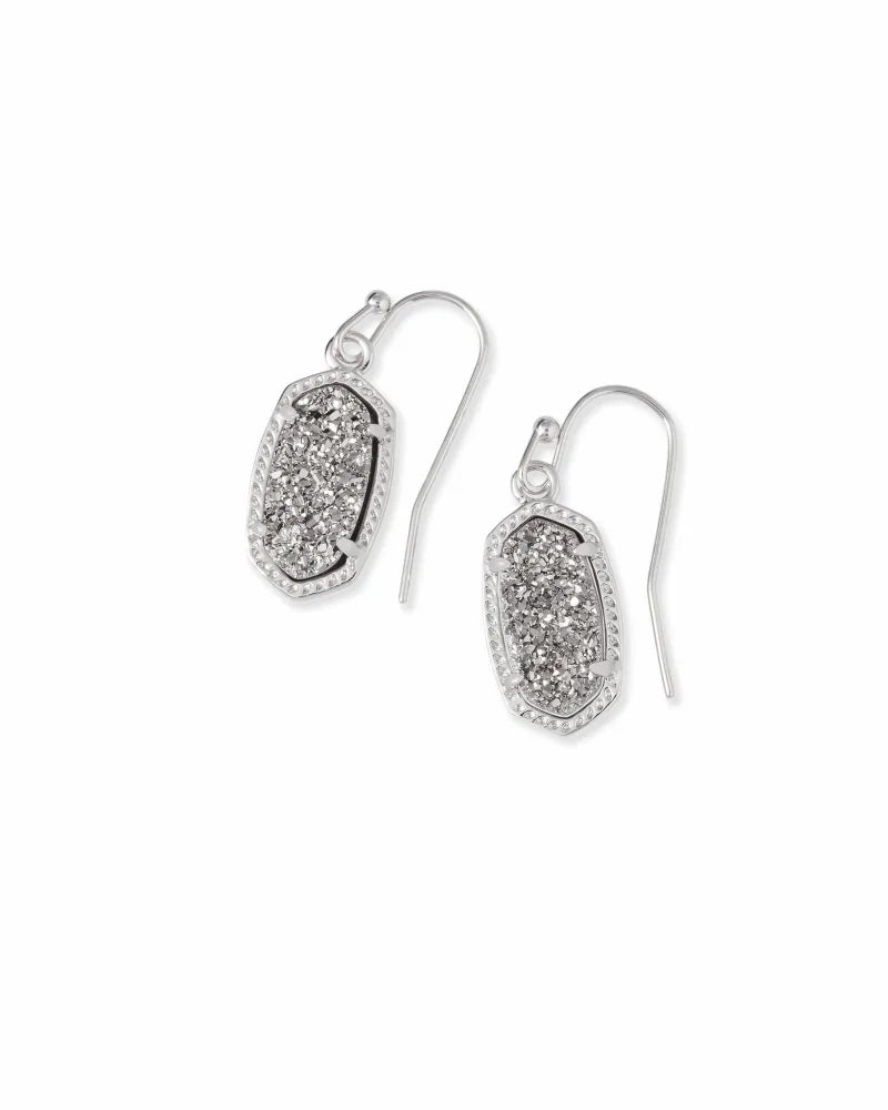 4217711450 Lee Silver Drop Earrings in Platinum Drusy