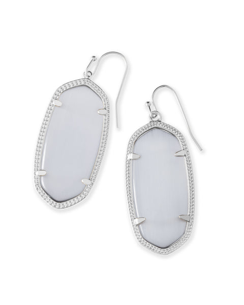Elle Silver Drop Earrings in Cats Eye
kendra scott earring 
kendra scott